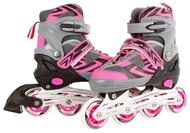 Kids Globe Street Rider Inlineskates (Inliner) rosa/grau, verstellbar von...