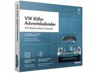 FRANZIS 67098 - VW Käfer Adventskalender, Metall Modellbausatz im Maßstab...