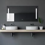 Talos Star Badspiegel mit Beleuchtung 120x60 cm &ndash; LED Badezimmerspiegel &ndash;