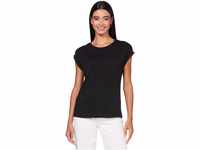 Urban Classics Damen Ladies Extended Shoulder Tee T-Shirt, black, L