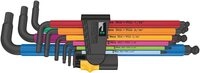 Wera 05022640001 950/9 Hex-Plus Multicolour Imperial 2, Winkelschl&uuml;sselsatz,