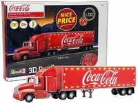 Revell 3D Puzzle 00152 Coca-Cola Weihnachtstruck mit LED-Beleuchtung Welt in 3D