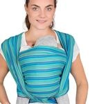 Hoppediz Babytragetuch gewebt ab Geburt, ergonomisches Tragetuch f&uuml;r Neugeborene und