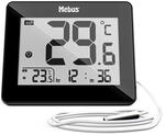 MEBUS digitales Thermometer Innen und Au&szlig;en mit kabelgebundenem Au&szlig;ensensor,