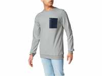 Urban Classics Herren TB3108-Military Crew Sweatshirts, Grey/midnightnavy, S
