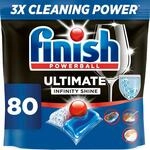 Finish Ultimate Infinity Shine Sp&uuml;lmaschinentabs Sparpack 80 Finish Caps