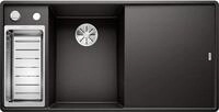 BLANCO AXIA III 6 S-F | Granitsp&uuml;le aus SILGRANIT schwarz | Einbauart: