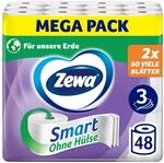 Zewa Smart Toilettenpapier Ohne H&uuml;lse, Gro&szlig;packung Mit 48 Rollen (6 x 8 x 300