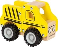 small foot Baufahrzeug aus Holz, mit Ladefl&auml;che und gummierten R&auml;dern, f&uuml;r...