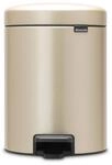 Brabantia M&uuml;lleimer, Stahl, Metallic Gold, 5L