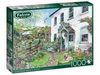 Jumbo 11326 Cottage with a View Katze Puzzle, Multicolor