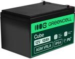 Green Cell AGM 12V 12Ah Akku VRLA Blei-Batterie Bleiakku Ersatzakku Gelakku