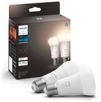 Philips Hue White E27 LED Gl&uuml;hbirne, 1100lm, warmwei&szlig;, dimmbar, steuerbar via App,