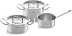 Fissler Original-Profi Collection/Edelstahl-Topfset, 3-teilig, T&ouml;pfe mit