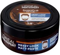 L'Or&eacute;al Men Expert Messy Look Matt Paste f&uuml;r M&auml;nner, Haar Styling Wax f&uuml;r einen