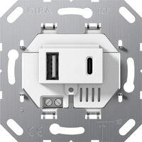 GIRA 234900 USB-Spannungsvers. 2f Typ A/C Einsatz