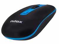 Nilox Maus Wireless 1000 DPI schwarz/blau