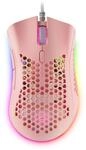 Mars Gaming MMEXP Rosa, RGB Gaming-Maus, 32K DPI, Feather-Kabel, HUANO-Schalter