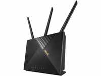 ASUS 4G-AX56 LTE WLAN-Router (WiFi-6 AX1800, SIM Slot, LTE Cat. 6 bis zu 300...