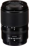 Nikon NIKKOR Z DX 18-140mm 1:3,5-6.3 VR, Schwarz, JMA713DA