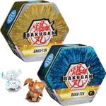 BAKUGAN Baku-Tin, Metall-Aufbewahrungsbox mit 2 &Uuml;berraschungs-B&auml;llen,