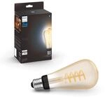 Philips Hue White Ambiance E27 Filament Gro&szlig;e Edison (550 lm), dimmbare LED...
