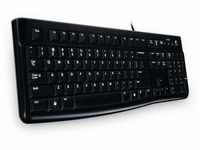 Logitech K120 Kabelgebundene Tastatur für Windows, USB-Anschluss, Leises...