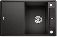 BLANCO AXIA III 45 S | Granitsp&uuml;le aus SILGRANIT schwarz | Einbauart: Einbau von