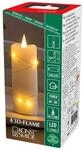 Konstsmide LED Echtwachskerze cremewei&szlig;, 3D Flamme, Draht umwickelt, 4/8h...