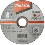 Makita B-45331 Trennscheibe Aluminium 125 x 1,0 mm, 1 St&uuml;ck, d&uuml;nn, f&uuml;r bspw.