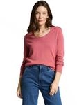 TOM TAILOR Damen Basic Strickpullover mit V-Ausschnitt, 11183 - Cozy Pink, XL