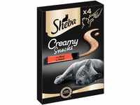 Sheba Creamy Snacks – Cremiges Katzen-Leckerli mit Rind – Praktische Sticks...