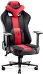 Diablo Gaming Stuhl Stoff X-Player 2.0 - Breite Sitzfl&auml;che - Gaming Chair mit 3D