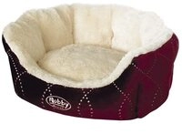 Nobby 60586 Komfort Bett oval Ceno, Wein rot