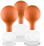 Pulox Schr&ouml;pfgl&auml;ser Set aus Echtglas mit Saugball - 3x Medizinisches Schr&ouml;pfglas