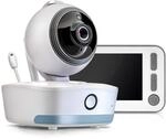 Reer 80440 Video-Babyphone mit Nachtsicht-Kamera und Bewegungsverfolgung, wei&szlig;,