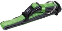 Nobby Halsband Classic Preno, neon gr&uuml;n/grau L: 450-65 cm, B: 25/35 mm, 1 St&uuml;ck