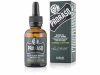 Proraso Beard Oil, Cypress & Vetyver, 30 ml, Bartöl mit frischem Zitrus-Duft, Bart