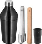 WMF Baric Cocktail Set 4-teilig, Barkeeper Set mit Edelstahl Cocktail Shaker, cl