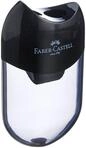 Faber-Castell 183500 - Doppelspitzdose, Geh&auml;usefarbe: schwarz/transparent