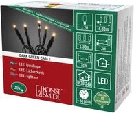Konstsmide Micro LED Lichterkette, verschwei&szlig;t, 20 bernsteinfarbene Dioden, 24V