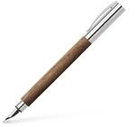 Faber-Castell 148580 - F&uuml;llfederhalter AMBITION Nussbaum, Federbreite M, inkl.