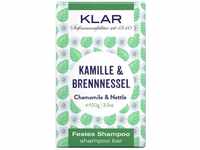 Klar Seifen festes Shampoo Kamille & Brennnessel 100g (für störrisches Haar),
