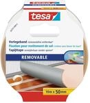 tesa Verlegeband r&uuml;ckstandsfrei entfernbar - Gewebeverst&auml;rktes, doppelseitiges