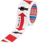 tesa SIGNAL Social Distancing Tape - Markierungsband zum Abstand halten - 1,5 m