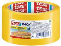 tesapack Secure & Strong - gelbes Paketband mit Siegel-Effekt für einen...