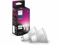 Philips Hue White & Color Ambiance GU10 LED Spots 2-er Pack (350 lm), dimmbare...
