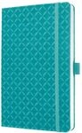 Sigel JN103 Notizbuch A5 liniert t&uuml;rkis, Tagebuch Jolie, Hardcover, Gummiband,