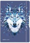 herlitz 50027262 Notizheft flex mit Wechselcover, A4, 2 x 40 Blatt, Motiv: Wild