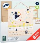 small foot Lernuhr mit Kalender &bdquo;Educate, Lernen von Uhrzeit, Wetter und